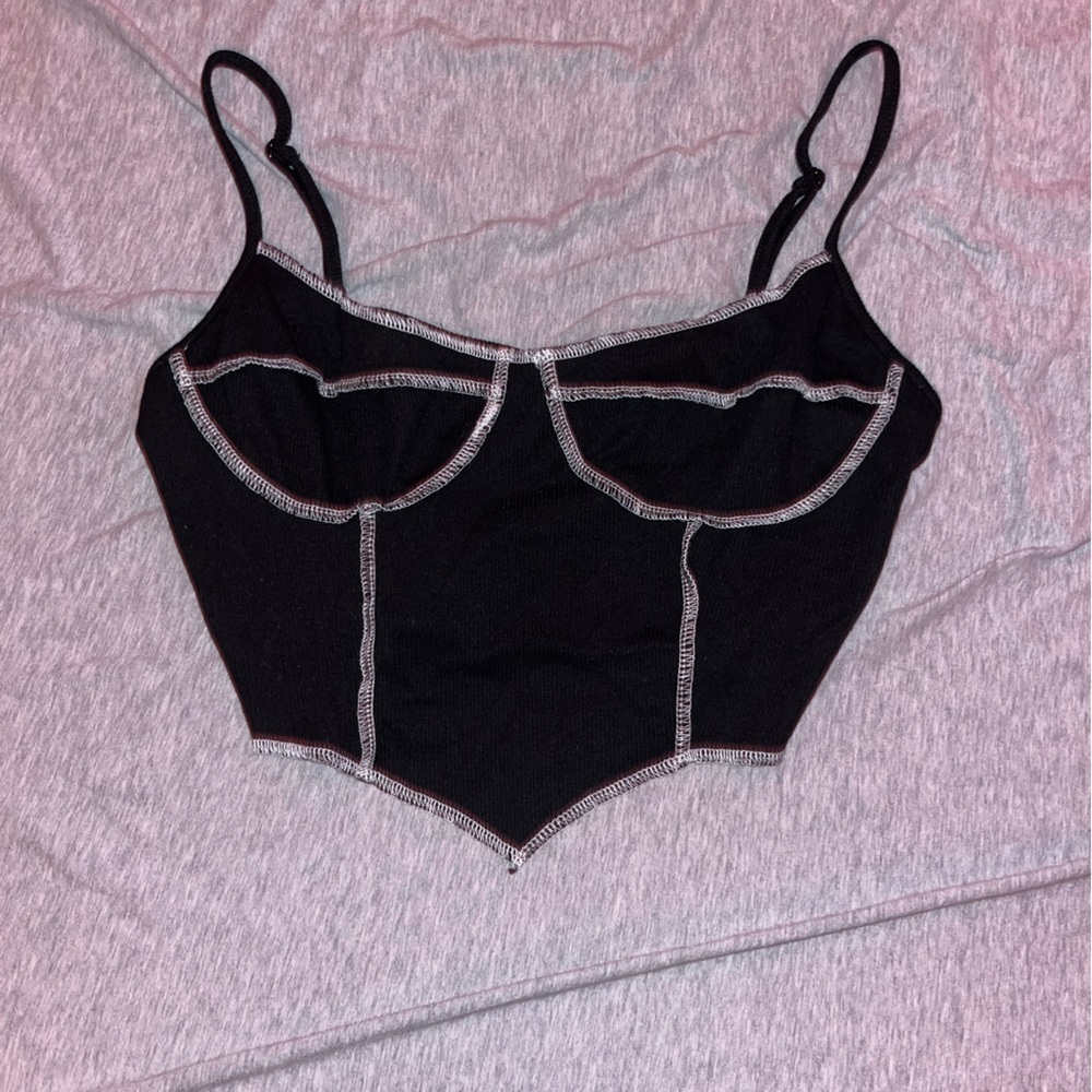 constraint stitch corset cami